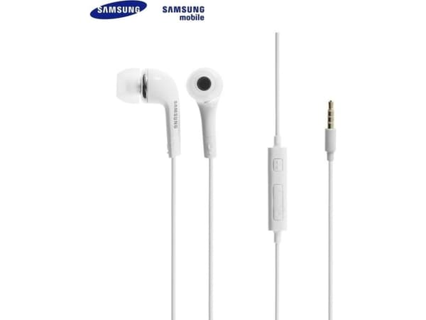 Samsung kablede håndfrie hodetelefoner, hvite