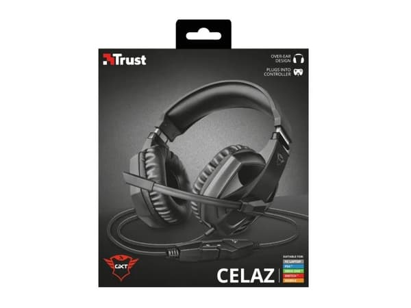 Trust GXT 412 Celaz - Headset - fullstorlek - kabelansluten - 3,5 mm kontakt