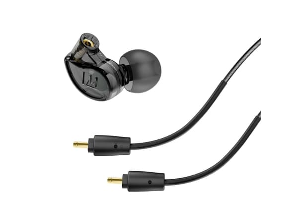 MEE audio M6 PRO, Hodetelefoner, In-ear, Audiofil, Sort, Grå, Digitalt, 1,3 m