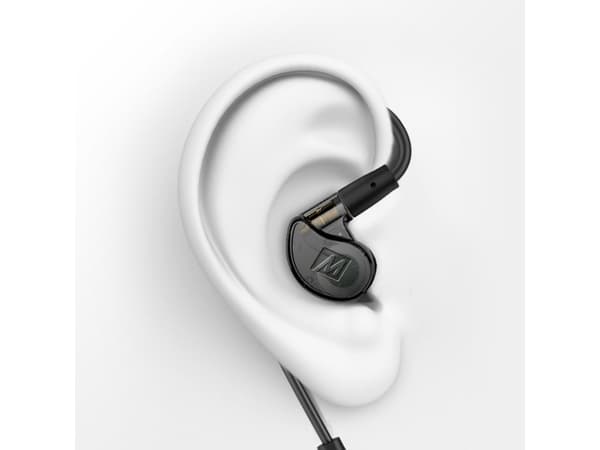 MEE audio M6 PRO, Hodetelefoner, In-ear, Audiofil, Sort, Grå, Digitalt, 1,3 m