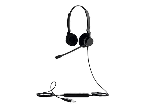 Jabra BIZ 2300 USB UC Duo - Headset - på örat - kabelansluten - USB