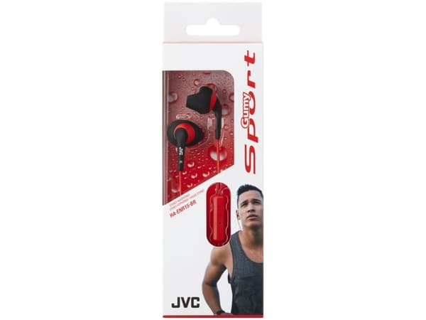 JVC HA-ENR15 Gumy Sport - Hörlurar med mikrofon - inuti örat - kabelansluten - 3,5 mm kontakt