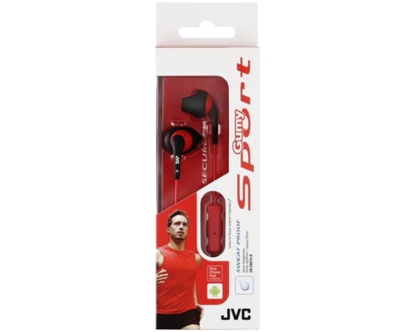 JVC HA-ENR15 Gumy Sport - Hörlurar med mikrofon - inuti örat - kabelansluten - 3,5 mm kontakt