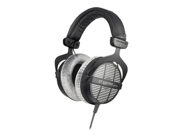 Beyerdynamic DT 990 PRO, Langallinen, 5 - 35000 Hz, Musiikki, 250 g, Kuulokkeet, Musta, Harmaa