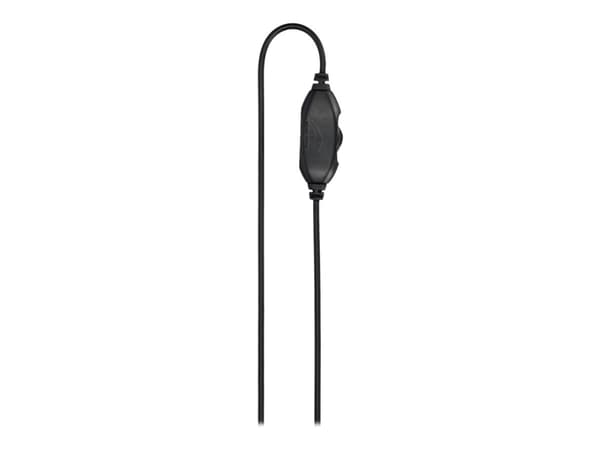Hama "NHS-P100" - Headset - på örat - montering bakom nacken - kabelansluten - 3,5 mm kontakt - svart