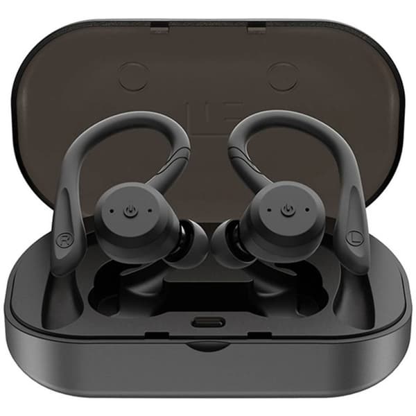 Tie Studio TBE1018 Sport In Ear hörlurar Bluetooth Svart Vattentålig, Öronbygel