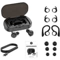 Miniatyrbild 4 av 4: Tie Studio TBE1018 Sport In Ear hörlurar Bluetooth Svart Vattentålig, Öronbygel