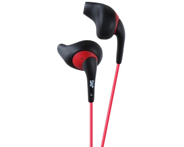 JVC HA-EN10-B, Langallinen, 20 - 20000 Hz, Urheilu, 4,8 g, Kuulokkeet, Musta, Punainen