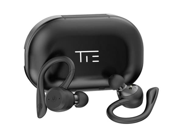 Tie Studio TBE1018 Sport In Ear hovedtelefoner Bluetooth® Sort Vandbestandig, Ørebøjle
