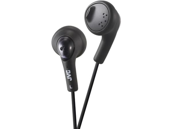 JVC HA-F160-B-E, Koblet med ledninger (ikke trådløs), 15 - 20000 Hz, Musikk, Hodetelefoner, Sort