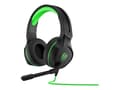 Miniatyrbild 2 av 5: HP Pavilion 400 - Headset - fullstorlek - med kabel - stereo - 3,5 mm jack - svart/grön - PC / PS4 / Xbox