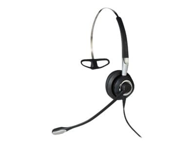 Jabra Biz 2400 II USB Mono CC Headset Kabel Hals-band, Öronkrok, Huvudband Kontor/callcenter Svart, Silver