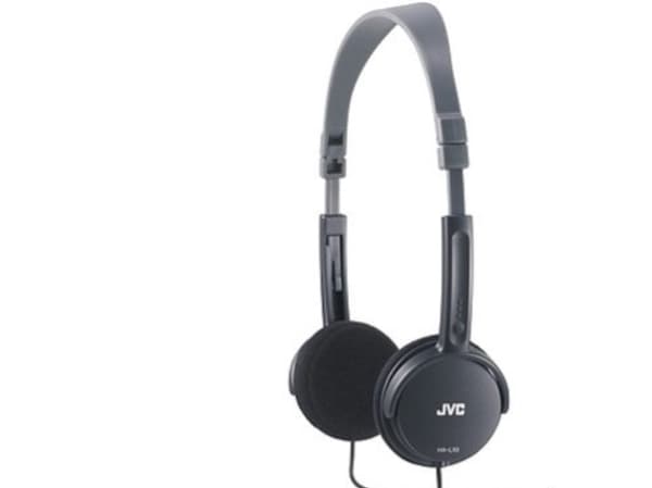 JVC HA-L50-B - Hörlurar - på örat - kabelansluten - 3,5 mm kontakt - svart