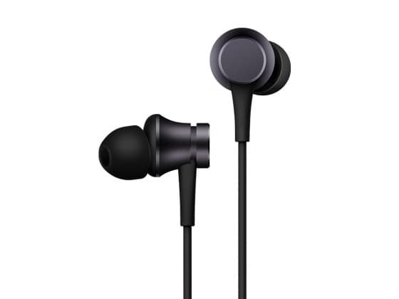Xiaomi MI Basic - Ørepropper med mikrofon - i øret - kablet - 3,5 mm jakk - svart