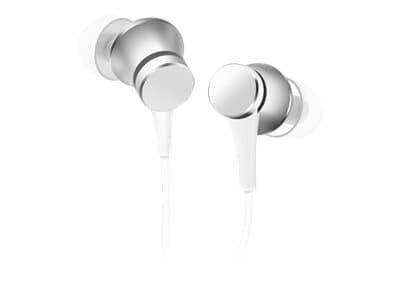 Xiaomi MI Basic - Hörlurar med mikrofon - inuti örat - kabelansluten - 3,5 mm kontakt - silver