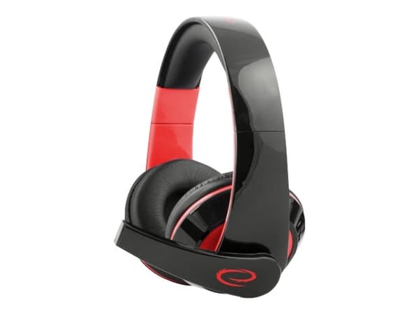 Esperanza EGH300 - Headset - fullstorlek - kabelansluten - 3,5 mm kontakt - ljudisolerande - röd
