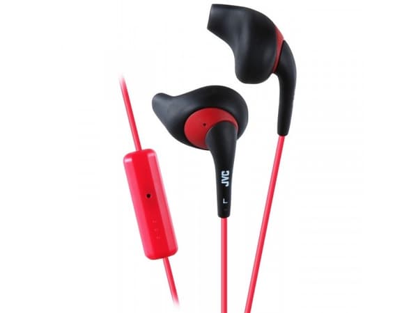JVC HA-ENR15-BR-E, Koblet med ledninger (ikke trådløs), 20 - 20000 Hz, Idretter, 4,8 g, Hodesett, Sort, Rød