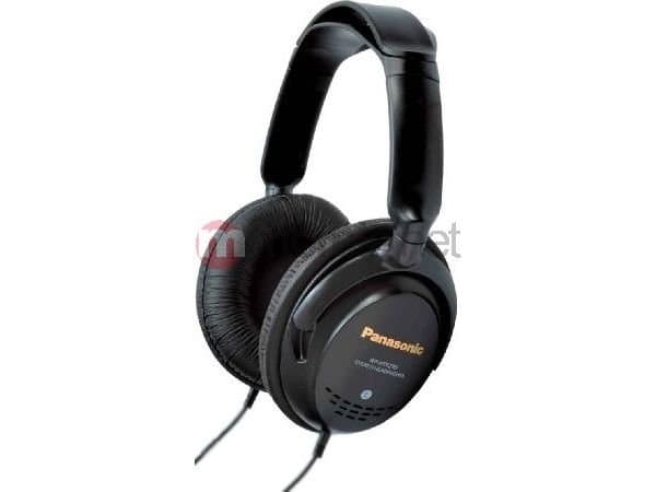 Panasonic RP-HTF295E-K - Hodetelefoner - full størrelse - kablet - 3,5 mm jakk - svart