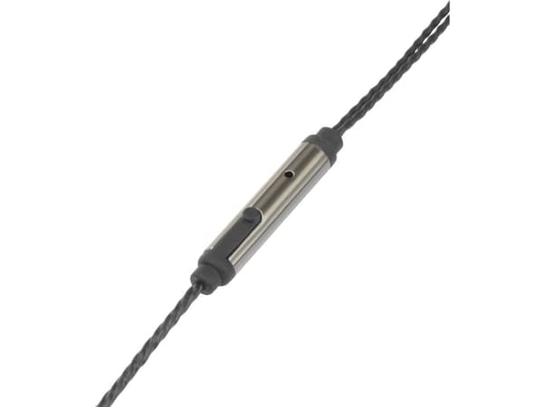 Renkforce RF-4366410, Kuulokkeet, In-ear, Calls/Music, Musta, Metallinen, Kaksikanavainen, Nappi
