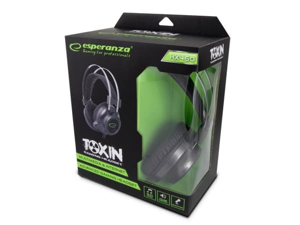ESPERANZA STEREO GAMING HEADPHONES WITH MICROPHONE TOXIN