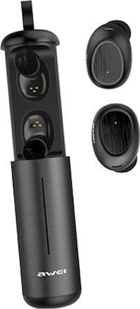 Bluetooth 5.0 T55 TWS hörlurar + dockningsstation Svart