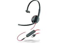 Miniatyrbild 2 av 2: POLY Blackwire 5210, Kabel, Samtal/musik, 125,4 g, Headset, Svart, Röd