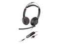 Pikkukuva 1 / 5: Poly Blackwire C5220 USB-A - 5200 Series - kuulokkeet - korvalla - kaapeli - USB, 3,5 mm jakki