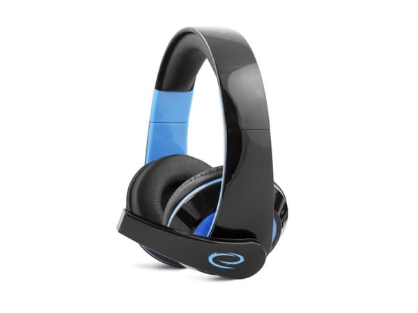 Esperanza EGH300B - Gaming - headset - fullstorlek - kabelansluten - 3,5 mm kontakt - ljudisolerande - condor blue