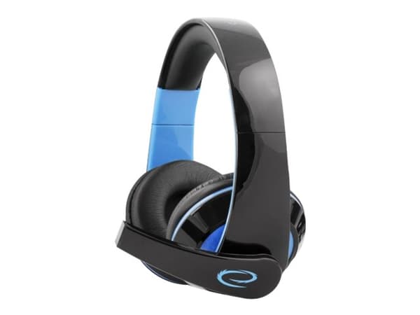 Esperanza EGH300B - Gaming - headset - fullstorlek - kabelansluten - 3,5 mm kontakt - ljudisolerande - condor blue