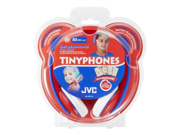 JVC HA-KD7-R-E, Kuulokkeet, Pääpanta, Musiikki, Sininen, Punainen, Valkoinen, Digitaalinen, 0,8 m