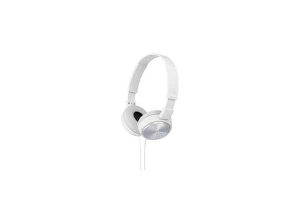 Sony MDR-ZX310AP - ZX Series - hörlurar med mikrofon - fullstorlek - kabelansluten - 3,5 mm kontakt - vit