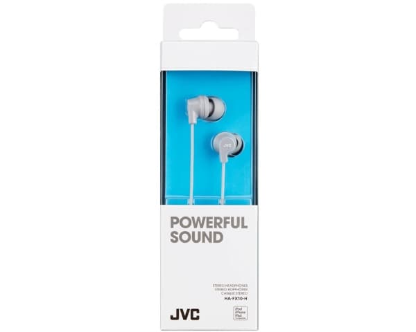 JVC HA-FX10-H-E, Kuulokkeet, In-ear, Musiikki, Harmaa, 1,2 m, iPhone