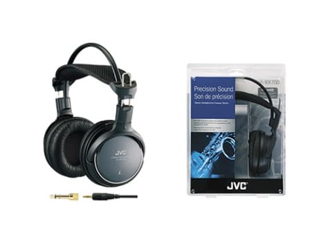 JVC HA-RX700 - Hörlurar - fullstorlek - kabelansluten - 3,5 mm kontakt