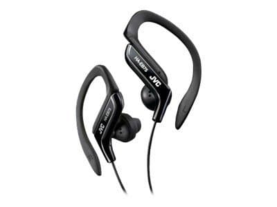 JVC HA-EB75-B-E - Sports - ørepropper - ørepropp - over-øret-montering - kablet - 3,5 mm jakk - svart