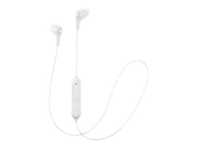 JVC HA-FX9BT - Gumy - ørepropper med mikrofon - i øret - Bluetooth - trådløs - hvit