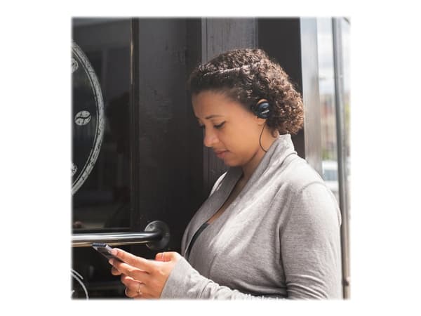 Koss BT221i - Hörlurar med mikrofon - på örat - montering över örat - Bluetooth - trådlös - svart