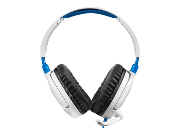 Turtle Beach RECON 70P - Headset - fullstorlek - kabelansluten - 3,5 mm kontakt - ljudisolerande - vit