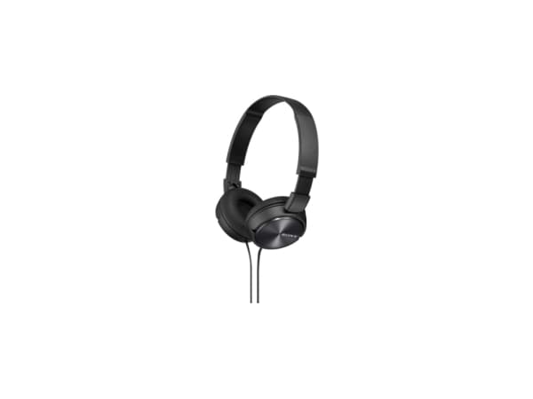 Sony MDR-ZX310AP - ZX Series - hörlurar med mikrofon - fullstorlek - kabelansluten - 3,5 mm kontakt - svart