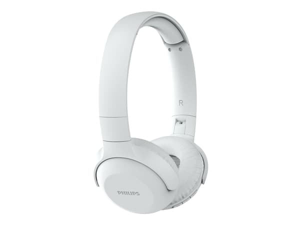 Philips UpBeat TAUH202WT - Hodetelefoner med mikrofon - on-ear - Bluetooth - trådløs - hvit