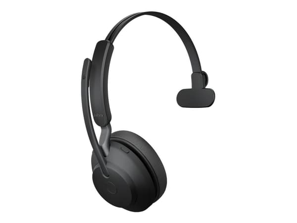 Jabra Evolve2 65 UC Mono - Headset - på örat - konvertibel - Bluetooth - trådlös - USB-A - ljudisolerande - svart - med laddningsställ