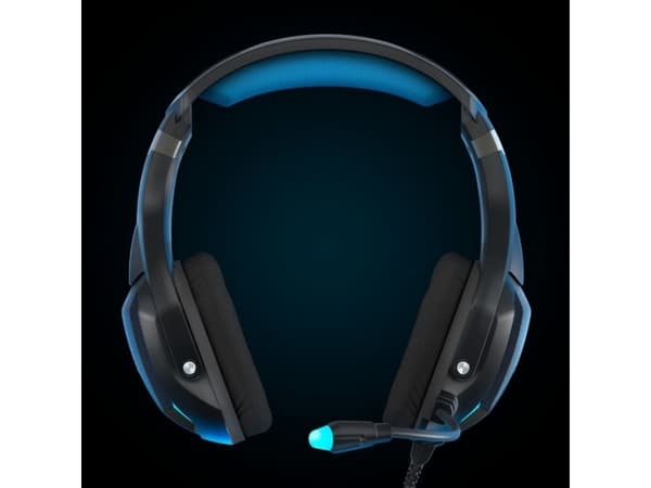 Energy Sistem ESG 5 SHOCK, Koblet med ledninger (ikke trådløs), Spilling, 20 - 20000 Hz, 368 g, Hodetelefoner, Sort, Blå