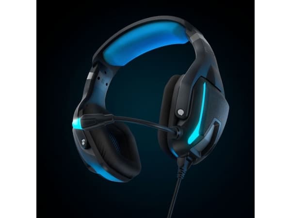 Energy Sistem ESG 5 SHOCK, Koblet med ledninger (ikke trådløs), Spilling, 20 - 20000 Hz, 368 g, Hodetelefoner, Sort, Blå