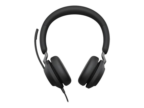 Jabra Evolve2 40 MS Stereo - Headset - på örat - kabelansluten - USB-A - ljudisolerande - Certifierad för Microsoft-teams