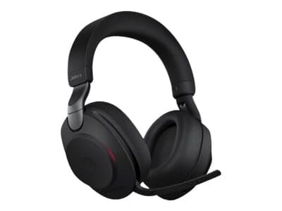 Jabra Evolve2 85 UC Stereo - Hodesett - full størrelse - Bluetooth - trådløs, kablet - aktiv støydemping - 3,5 mm jakk - lydisolerende - svart