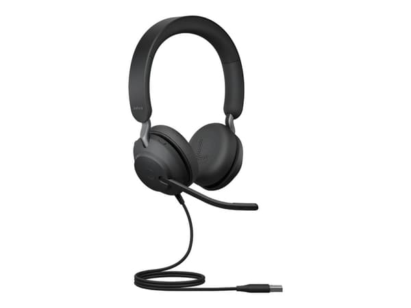 Jabra Evolve2 40, UC Stereo, Langallinen, Toimisto/puhelukeskus, 20 - 20000 Hz, 188 g, Kuulokkeet, Musta