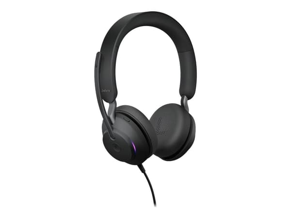 Jabra Evolve2 40, MS Stereo, Langallinen, Toimisto/puhelukeskus, 20 - 20000 Hz, 188 g, Kuulokkeet, Musta