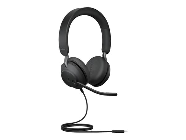 Jabra Evolve2 40, MS Stereo, Langallinen, Toimisto/puhelukeskus, 20 - 20000 Hz, 188 g, Kuulokkeet, Musta
