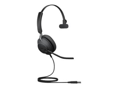 Jabra Evolve2 40 MS Mono - Headset - på örat - konvertibel - kabelansluten - USB-A - ljudisolerande - Certifierad för Microsoft-teams