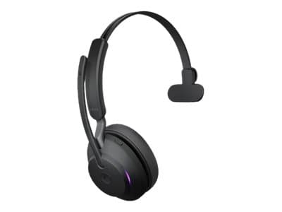 Jabra Evolve2 65 MS Mono - Headset - på örat - konvertibel - Bluetooth - trådlös - USB-C - ljudisolerande - svart - Certifierad för Microsoft-teams