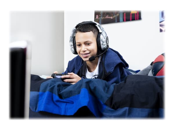 Trust GXT 488 Forze PS4, Langallinen, Pelaaminen, 20 - 20000 Hz, 300 g, Kuulokkeet, Musta, Harmaa